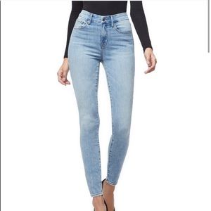 Good America good legs light wash denim